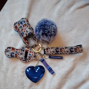 Cute Fox Print Keychain